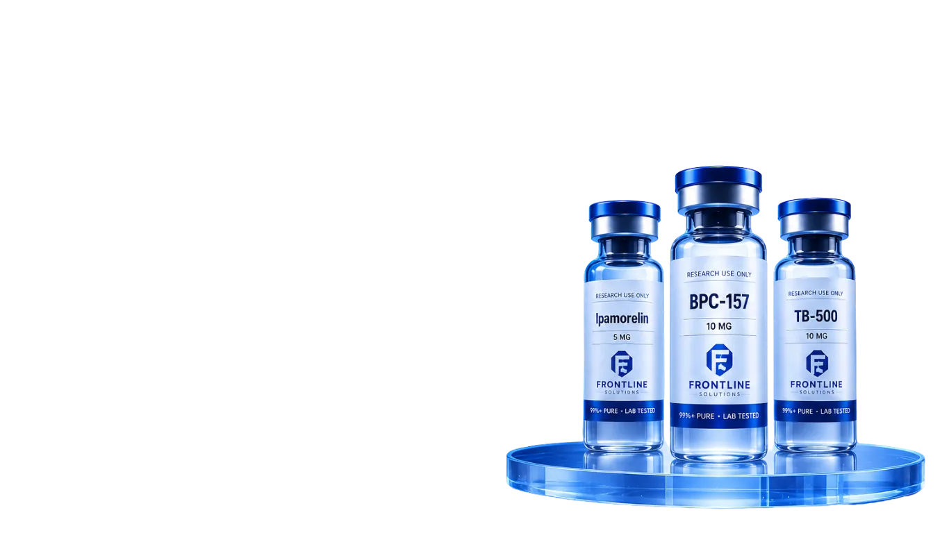 Frontline Solutions research peptide vials
